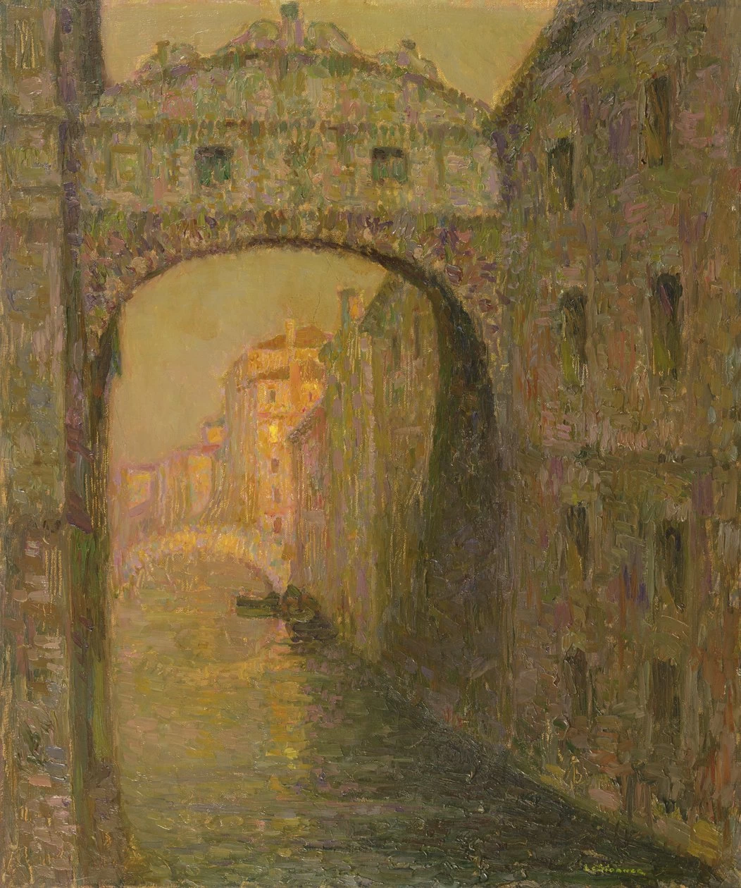 Henri Le Sidaner - Il Ponte dei Sospiri, Venezia, c.1918